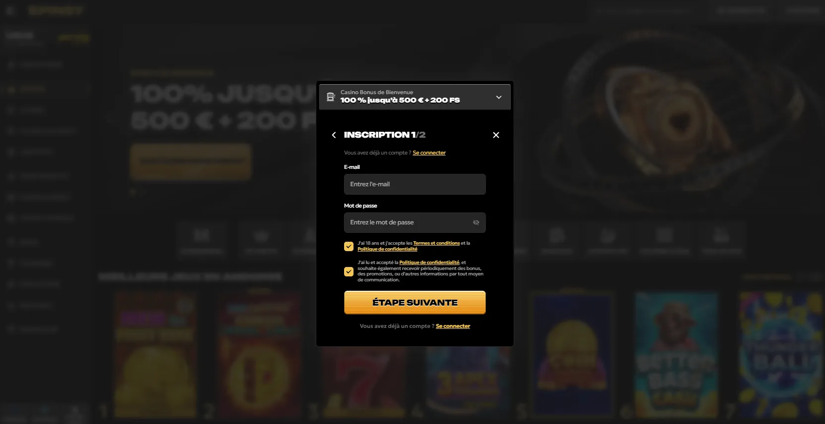 Catalogue de jeux : ce que propose casino Spinsy